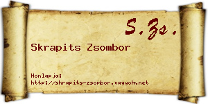 Skrapits Zsombor névjegykártya