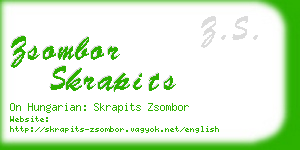 zsombor skrapits business card